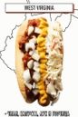 hot dog cu chili, varză, ceapă și muștar