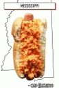 hot dog cu brânză topită Pimento