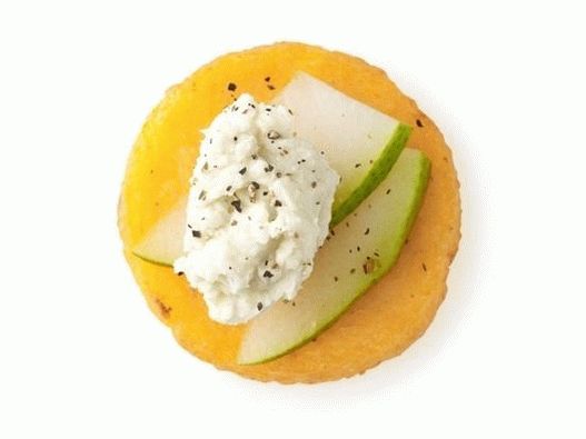 40. Brânză de pară și gorgonzola pe polentă