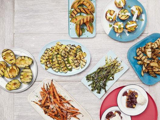 Foto cu 50 de rețete pentru preparate laterale și deserturi la grătar