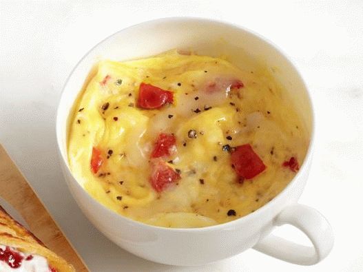 24. Frittata cu rosii intr-o cana.