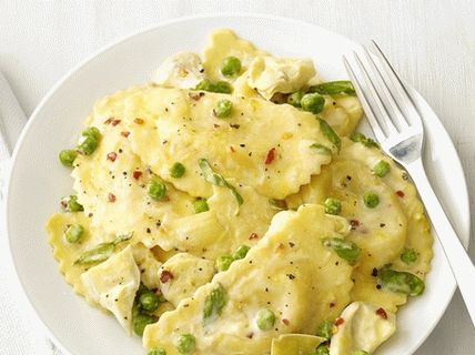 Fotografia Agnolotti cu sos și anghinare