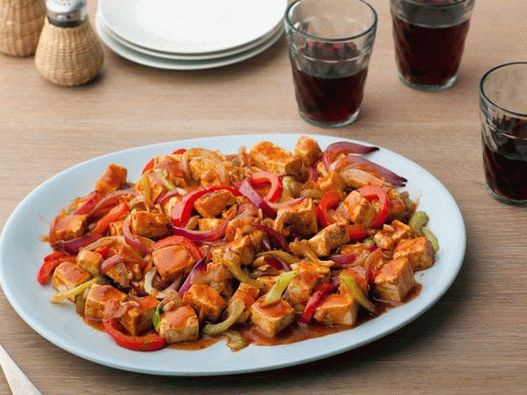 Foto cu Tofu Barbecue