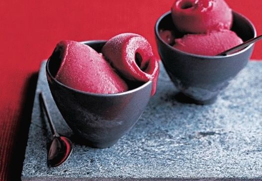 Photo sorbet de vin de bază