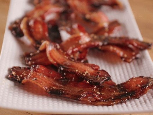 Bacon foto în glazură de miere
