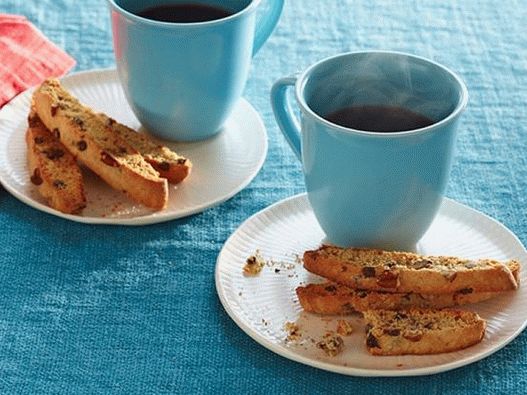 Fotografie cu Biscotti cu bucăți de ciocolată
