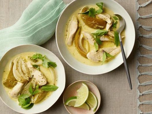 Pui de curry verde