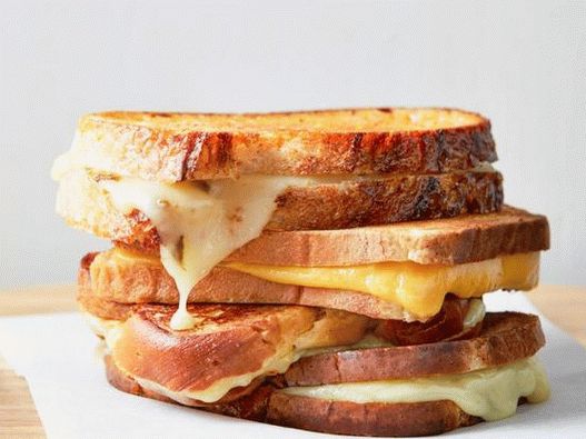 Fotografia felului de mâncare - sandwich cu brânză caldă perfectă