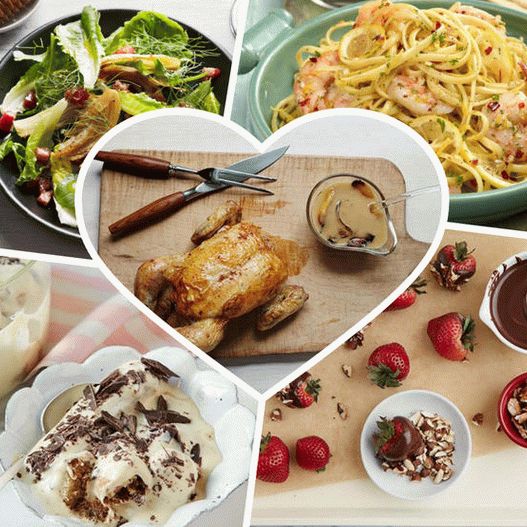 Fotografia mesei de Ziua Îndrăgostiților care poate fi gătită împreună