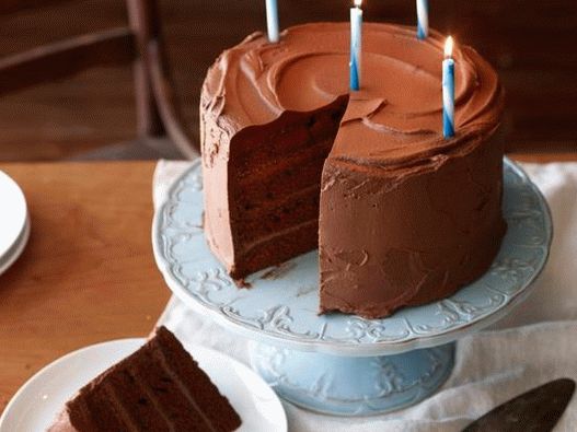 Photo Big Chocolate Birthday Tort