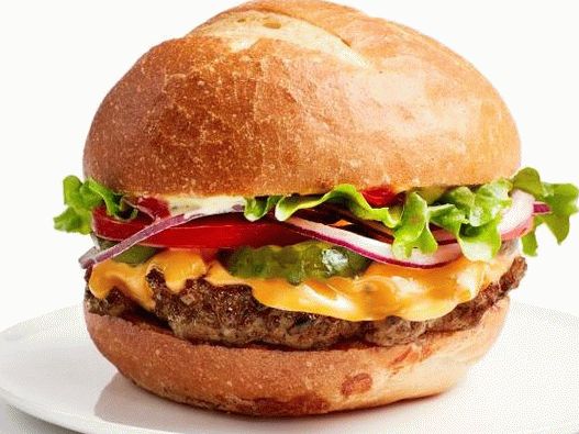 Fotografia unui Burger într-un restaurant