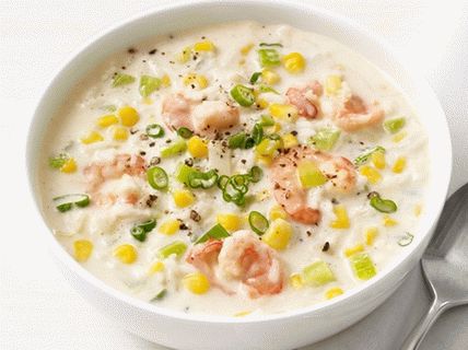 Foto de Chowder cu creveți și porumb