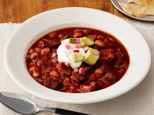 Foto din Chile cu carne de vită și carne de porc