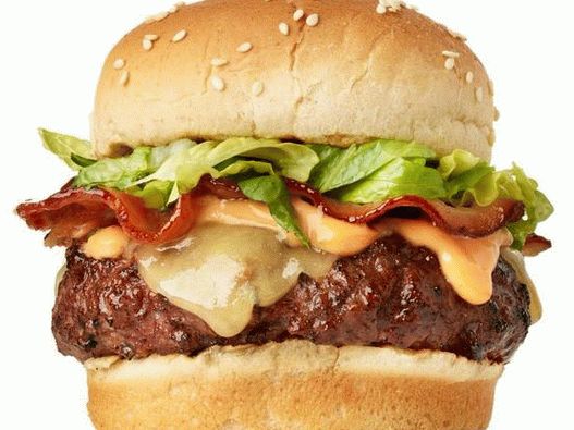 Foto Cheeseburgers cu bacon și maioneză picantă