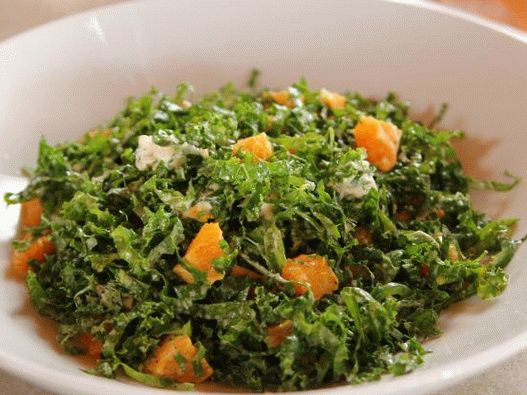Foto cu salată de citrice Kale