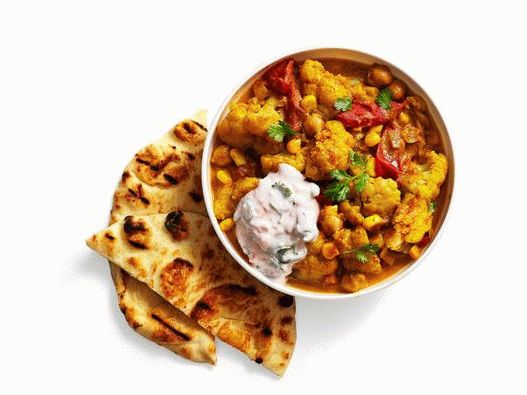 Foto conopidă în sos de roșii curry