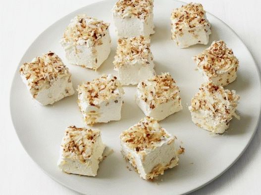 Foto marshmallows de casă cu nucă de cocos