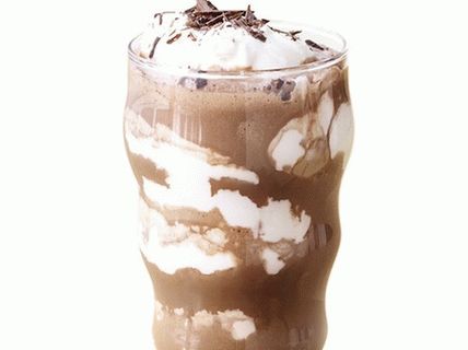 Milkshake de fotografie cu ciocolată dublă cu ciocolată