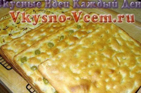 Focaccia italiană cu cartofi