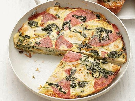 Foto din Frittat cu salam și sfeclă