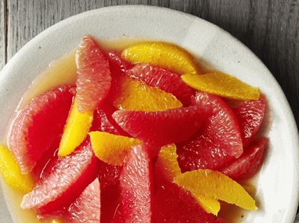 Salată de fructe de citrice foto
