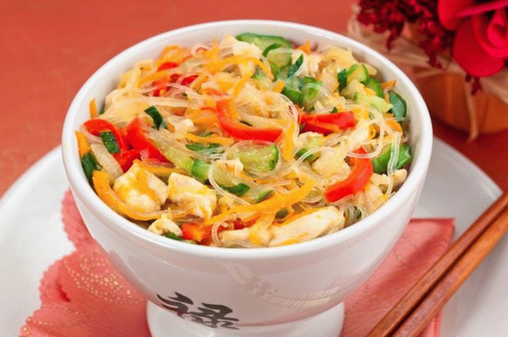  " ></p>
<ul>
<li>
<p>Timp de gătit </p>
<div id="toc_container" class="no_bullets"><p class="toc_title">Contents</p><ul class="toc_list"><ul><li><ul><li><a href="#45_min"><span class="toc_number toc_depth_3">0.0.1</span> 45 min </a></li><li><a href="#Farfurie_medie"><span class="toc_number toc_depth_3">0.0.2</span> Farfurie medie </a></li><li><a href="#125_kcal"><span class="toc_number toc_depth_3">0.0.3</span> 125 kcal </a></li><li><a href="#reteta"><span class="toc_number toc_depth_3">0.0.4</span> rețetă </a></li></ul></li><li><a href="#Hai_sa_incepem"><span class="toc_number toc_depth_2">0.1</span> Hai să începem! </a></li></ul></li><li><a href="#Ingredientele"><span class="toc_number toc_depth_1">1</span> Ingredientele </a><ul><li><a href="#O_treaba_grozava"><span class="toc_number toc_depth_2">1.1</span> O treabă grozavă </a></li></ul></li><li><a href="#pasi"><span class="toc_number toc_depth_1">2</span> pași </a><ul><li><ul><li><ul><li><a href="#Cuvinte_cheie"><span class="toc_number toc_depth_4">2.0.0.1</span> Cuvinte cheie: </a></li></ul></li></ul></li></ul></li></ul></div>
<h4><span id="45_min"><time>45 min </time></span></h4>
</li>
<li>Dificultate la rețetă<br />
<h4><span id="Farfurie_medie">Farfurie medie </span></h4>
</li>
<li>Valoarea energetică<br />
<h4><span id="125_kcal">125 kcal </span></h4>
</li>
<li>evaluare </li>
<li>
<h4><span id="reteta">rețetă </span></h4>
</li>
</ul>
<p>O salată delicioasă cu ciuperci și legume, de data aceasta cu pui. Această masă poate înlocui o cină ușoară sau puteți gateste acasa din file de curcan. Gateste-ti ciuperca asa așa cum este indicat pe ambalaj, deoarece fiecare producător are propriul său tehnologia de producție și materiile prime primare. </p>
<h3><span id="Hai_sa_incepem">Hai să începem! </span></h3>
<h2><span id="Ingredientele">Ingredientele </span></h2>
<p>0/10 ingrediente </p>
<ul>
<li><label>100 g de funhose </label></li>
<li><label>200 g pui (sau file de curcan) </label></li>
<li><label>150 g morcovi </label></li>
<li><label>150 g ardei gras </label></li>
<li><label>150 g de castraveți </label></li>
<li><label>150 g ceapă </label></li>
<li><label>ulei vegetal 50 ml </label></li>
<li><label>sare și piper după gust </label></li>
<li><label>ceapa verde la gust </label></li>
<li><label>1 lingură  coriandru măcinat (opțional) </label></li>
</ul>
<p><time>45 мин</time><time>45 мин</time> 125</p>
<h3><span id="O_treaba_grozava">O treabă grozavă </span></h3>
<p>Buna pofta, sper sa te distrezi cu noi! </p>
<h2><span id="pasi">pași </span></h2>
<p>Pași făcuți: 0/0 </p>
<ol>
<li>Se spală verdețurile, se usucă cu prosoape de hârtie și toca. </li>
<li>Cojiți morcovii, ardeii, ceapa, spălați, tăiați în fâșii. </li>
<li>Tăiați carnea în felii subțiri peste fibre. </li>
<li>Se prăjesc ceapa tocată într-o tigaie cu ulei vegetal. <img src="/wp-content/uploads/images/funchoza_s_ovoshami_i_kurinim_file_foo_2.jpg"alt=