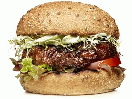 Foto hamburgeri cu avocado și ierburi