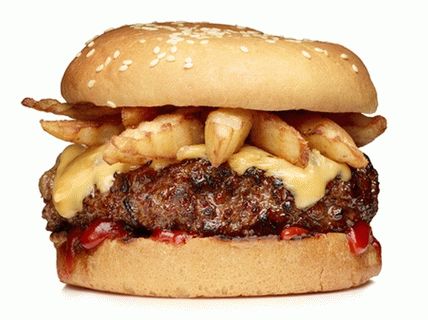 Foto hamburgeri cu cartofi prăjiți