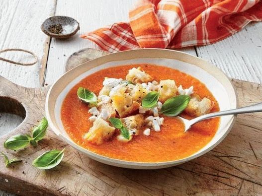 Foto cu gazpacho de vinete
