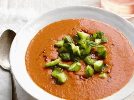 Foto de Gazpacho cu roșii la grătar