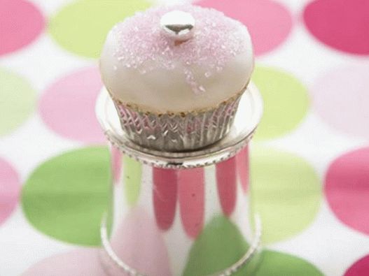 Fotografia cu mici cupcakes scânteietoare
