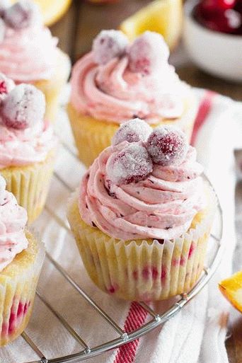 Cupcakes foto cu afine