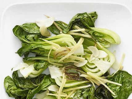 Photo Bok Choy Varza prăjită cu usturoi și ghimbir