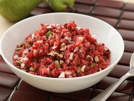 Cranberry Gust cu pere și portocalii