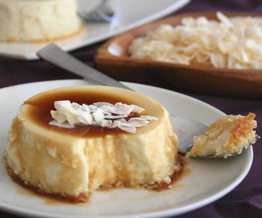 Foto Flan de nucă de cocos (budincă de caramel)
