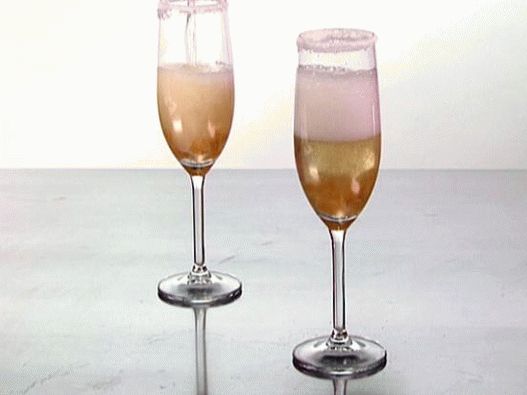 Cocktail foto cu șampanie și ghimbir