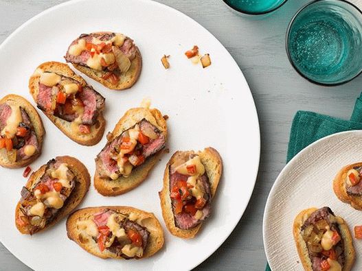 Fotografia lui Crostini cu carne de vită în Philadelphia