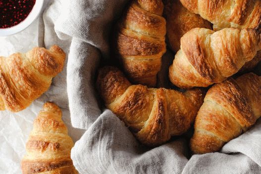Foto cu croissantele Puff Pastry