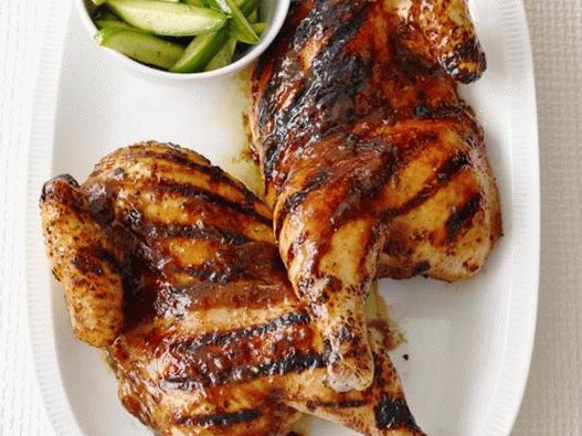Pui la gratar cu sos de Hoisin