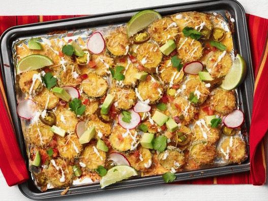Fotografia farfuriei - dovlecelul Nachos
