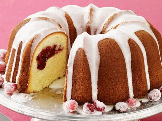 Foto Lemon Bundt Cupcake cu merișoare