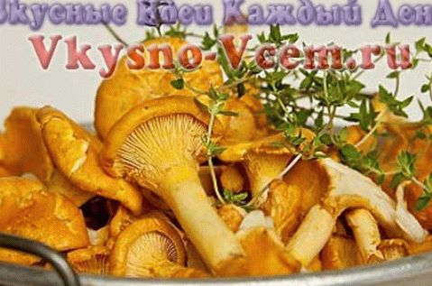 Chanterelles marinate într-un mod special