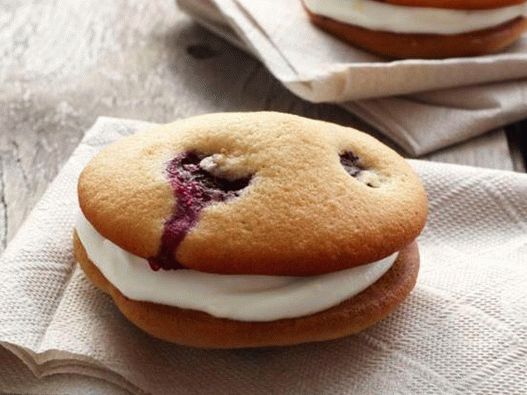 Bucate foto - prăjituri cu biscuiți cu lămâie de afine