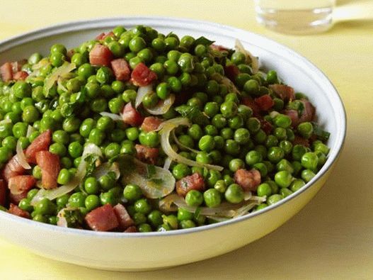 Mazăre de primăvară cu Pancetta