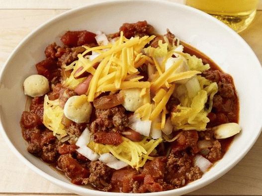 Fotografie de vase - Chili Cincinnati cu dovleac spaghetti
