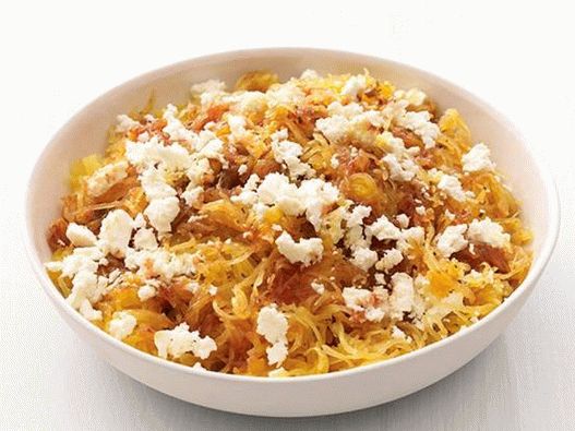 Fotografie de vase - Spaghete de legume cu brânză feta