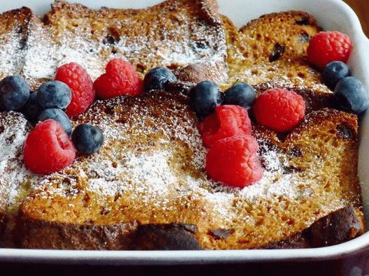 Caserolă fără gluten cu stafide