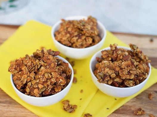 Granola de ovăz la cuptor cu conținut scăzut de carbon