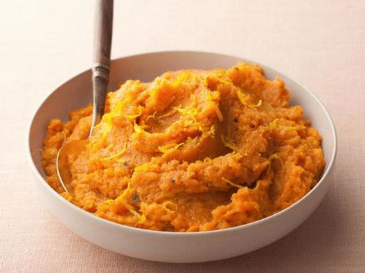 Foto din farfurie - piure de cartofi dulci