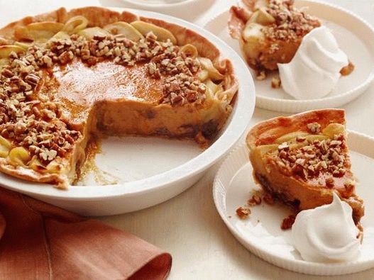 Fotografia felului de mâncare - plăcintă cu dovleac cu mere